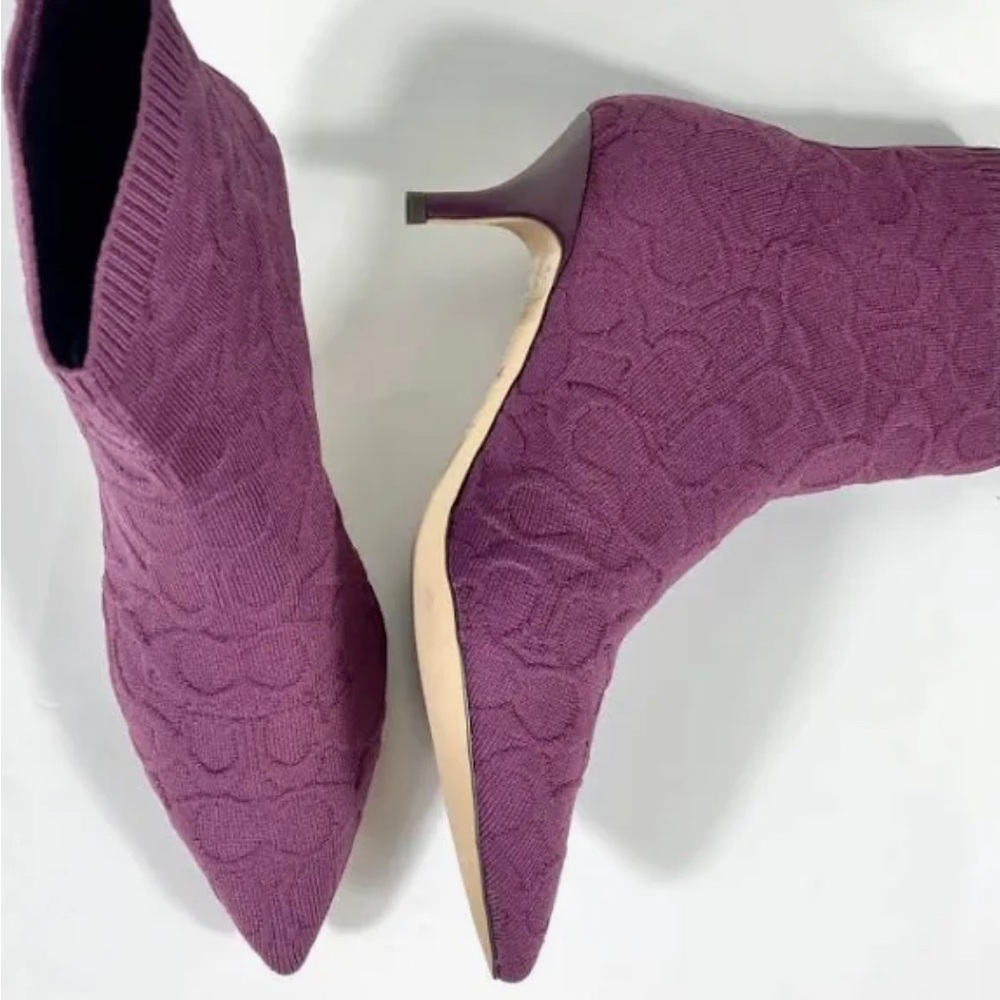 Coach Jade Logo Pointed Toe Bootie